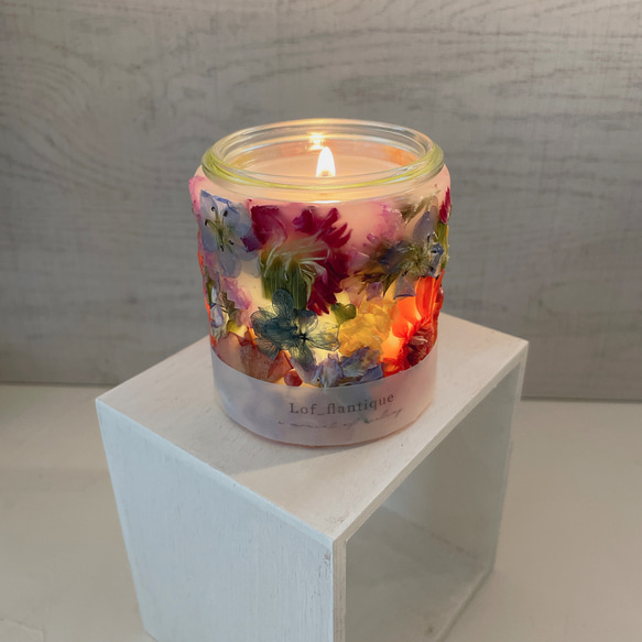 Botanical flower candle LEDティーライトキャンドル付き 送料無料 6枚目の画像