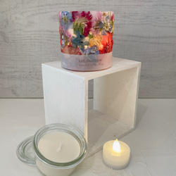 Botanical flower candle LEDティーライトキャンドル付き 送料無料 3枚目の画像