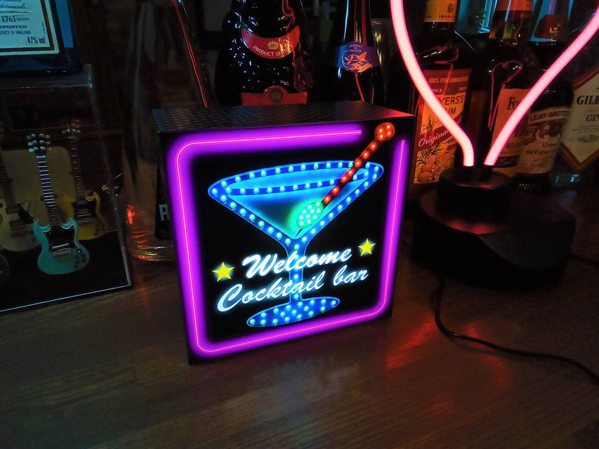 カクテル バー パブ ものすごい 酒 壁掛け 照明 ランプ 看板 置物 雑貨 