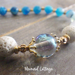 Ocean Ombre Aroma Essential Oil Bracelet☆シャボン玉☆アクアオーラ 3枚目の画像