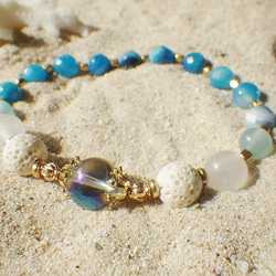 Ocean Ombre Aroma Essential Oil Bracelet☆シャボン玉☆アクアオーラ 11枚目の画像