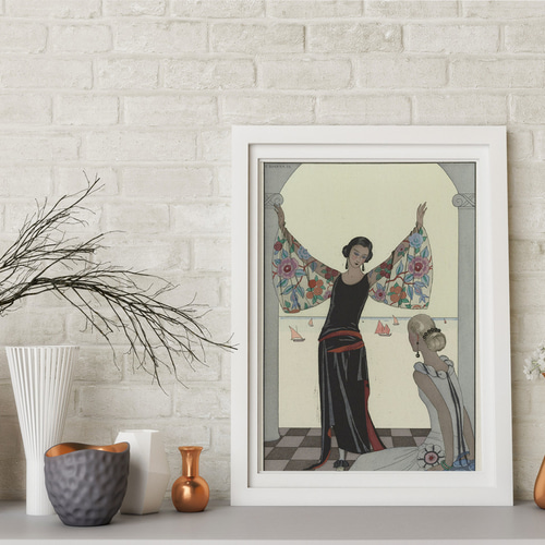 水夏　大きなポスター NO.393】モダンでオシャレな夏のヴィンテージファッションアート