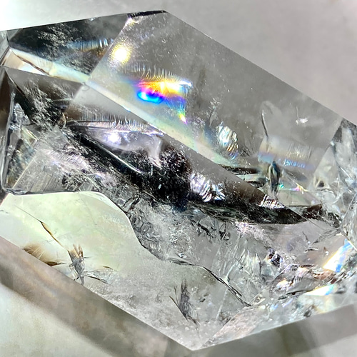 人気TOP レインボー✨クリスタル 水晶 東洋占星術 天然石 ダブルポイント 置物