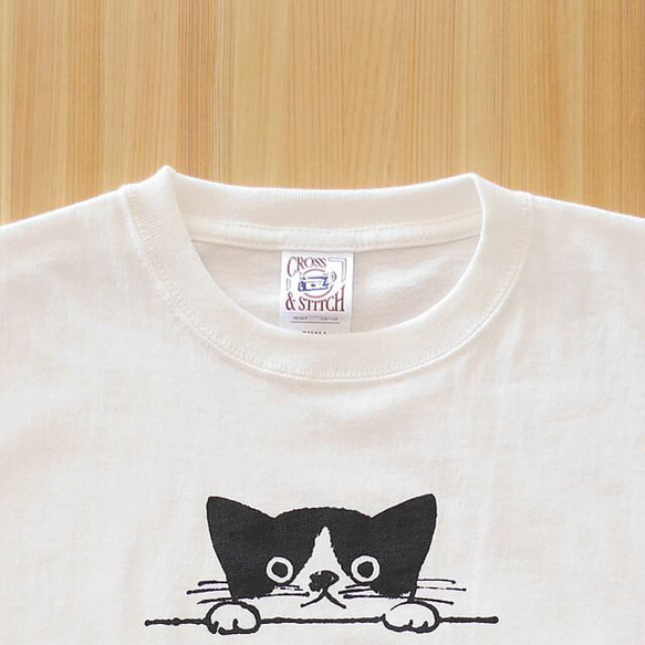 くりねこTシャツ「おなか」 ナチュラル 3枚目の画像