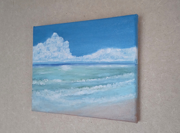 夏の海　F3　油絵 3枚目の画像