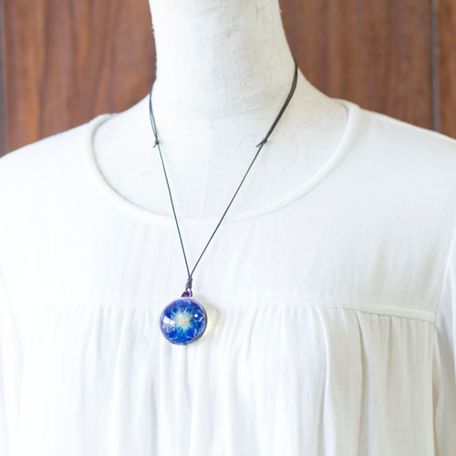 COSMIC FLOWER ボロシリケイトガラスペンダント cf45 ネックレス