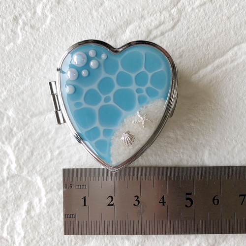 ハート型ラメ入りミラー(ピルケース) 【公式通販】