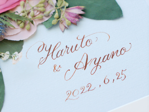 ◆受注制作◆ 押し花で残すウェディングブーケ【コンフォートタイプ】　ブーケの保存加工　アフターブーケ　ボタニカルプレス まず 質問 オーダーの相談 より