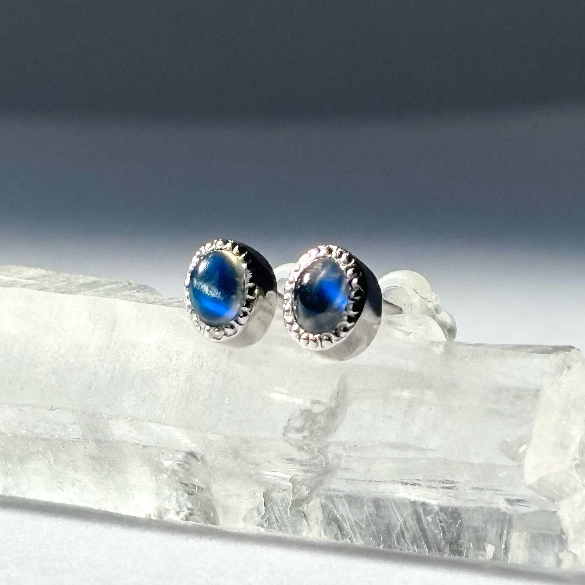 Laburadoraito  silver earrings