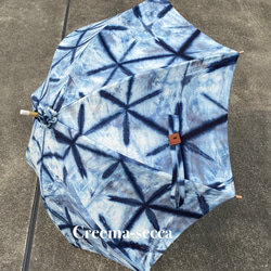 送料無料＊ 久留米絣と藍型染の日傘 傘・日傘 secca 通販 16131276