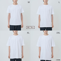 ハチワレ猫のアートTシャツ 全12色 XS〜3XLサイズ 選べる生地・ビッグシルエット（グランジ） 19枚目の画像