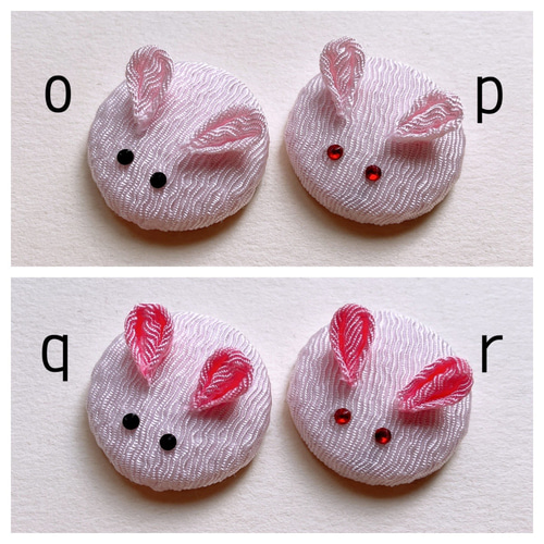 つまみ細工 髪飾り ヘアクリップ うさぎさん つまみ細工/クリップ髪飾り☆ウサギ兔うさぎ/団子/剣花☆卒業式