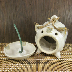 陶製花器 水盤 黄瀬戸釉 【190920】 一輪挿し・花瓶・花器 ばた