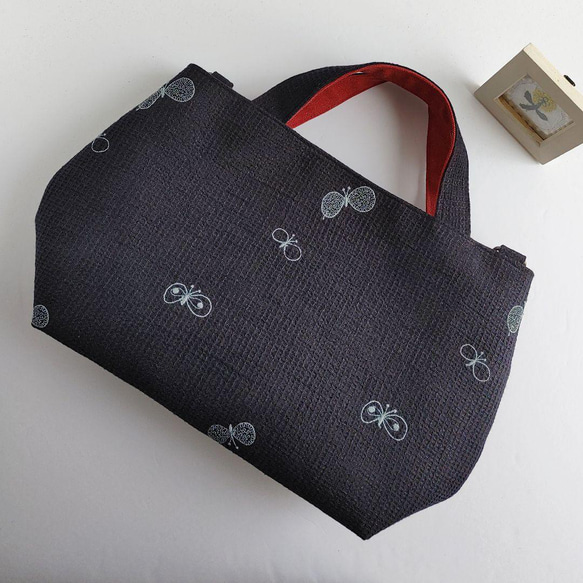 ミナペルホネンレア生地パッチワーク2wayパニーニ風バッグ