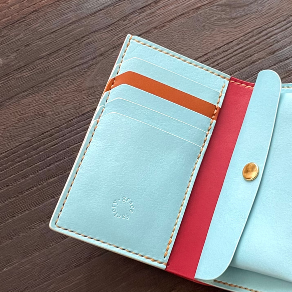 手帳のような財布｜革色21色｜カラーオーダー〈受注製作〉 6枚目の画像