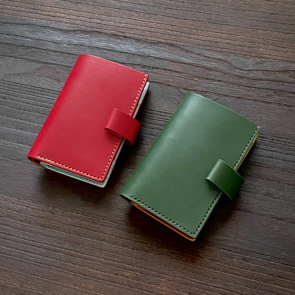 手帳のような財布｜革色21色｜カラーオーダー〈受注製作〉 2枚目の画像