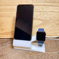 【受注生産】【送料無料】充電スマホ&Apple Watchスタンド 5枚目の画像