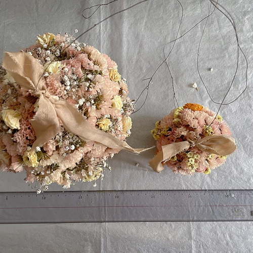 flower ball ✩⃛ flying wreath ornament スターチス ボール