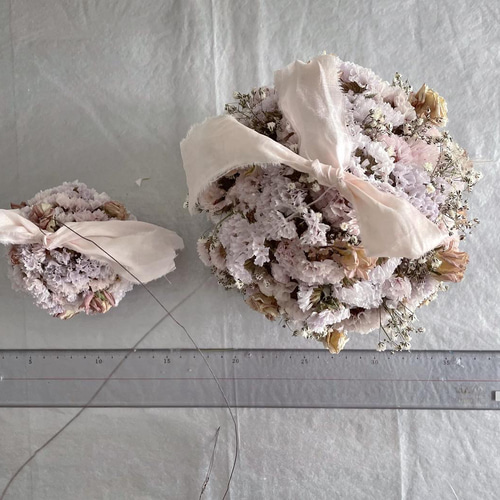 1.スターチスフライングリース flower ball ✩⃛ flying wreath ornament スターチス ボール