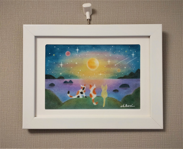 【セミオーダー】パステル原画「Moon light」 1枚目の画像