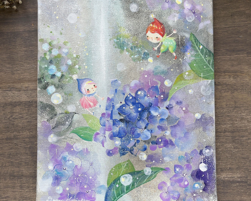 今年も逢えた紫陽花 【原画/キャンバス】 絵画 DENNY HORIMIZU 通販