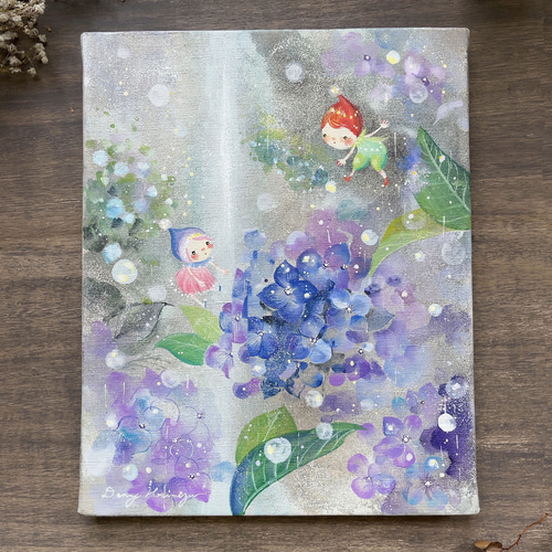 今年も逢えた紫陽花 【原画/キャンバス】 絵画 DENNY HORIMIZU 通販