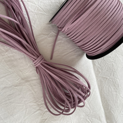 【 スエードコード 】１０ｍ 巾2.6ミリ ピンク 【G】 紐 平紐 2枚目の画像
