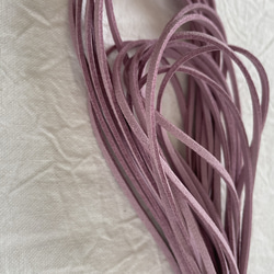 【 スエードコード 】１０ｍ 巾2.6ミリ ピンク 【G】 紐 平紐 5枚目の画像
