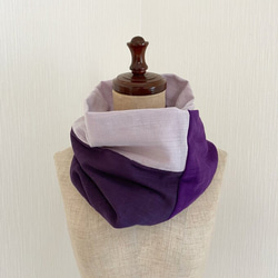 蓬鬆♡高品質國產雙層紗布 3色雙色春夏秋單型只穿♪紫紫 第3張的照片