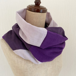 蓬鬆♡高品質國產雙層紗布 3色雙色春夏秋單型只穿♪紫紫 第5張的照片