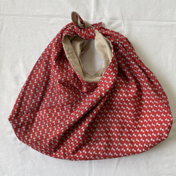 《サマーセール》インド綿を使ったリバーシブルのあずま袋 1枚目の画像