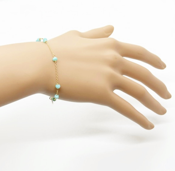 amazonite*bracelet 3枚目の画像