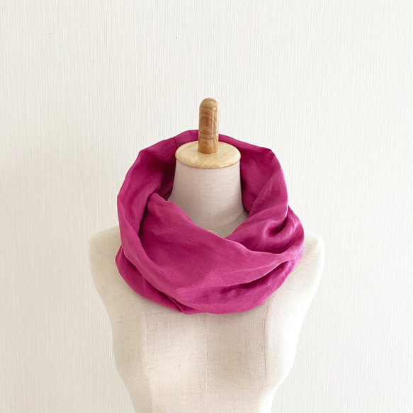 顏色可供選擇♪ 豪華亞麻圍巾 日本製造 顏色多種 A 型 第7張的照片