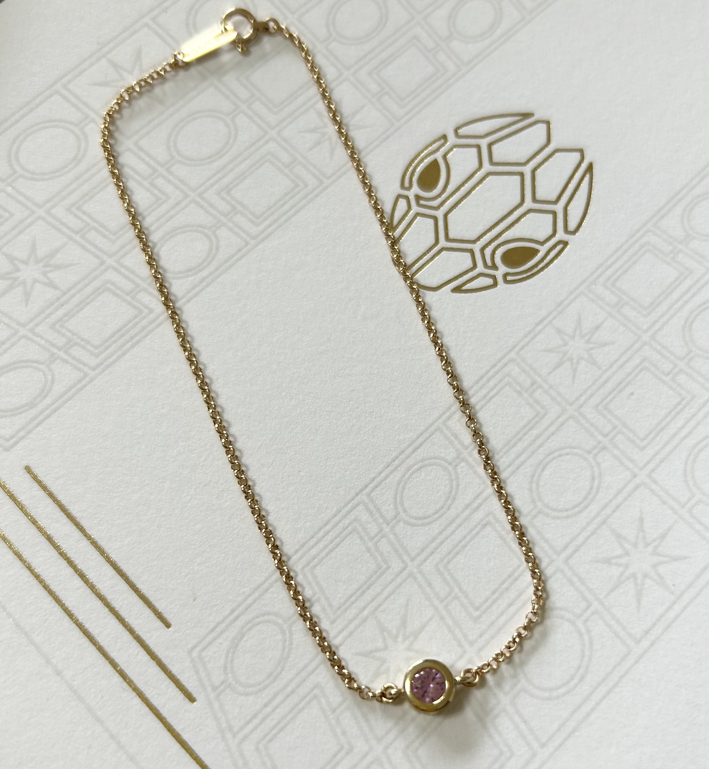 AMULETTE BRACELET, LUCIEVE MODEL PADPARADSCHA(K18)