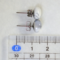 (1 件) Dendrite 蛋白石耳釘（8 毫米方形鈦柱） 第5張的照片