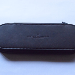 [受注生産品] No.013B [Round-Zipper Pencil case] BLACK 3枚目の画像