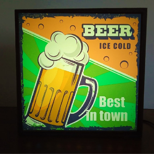 アメリカン雑貨照明看板アンティークビール