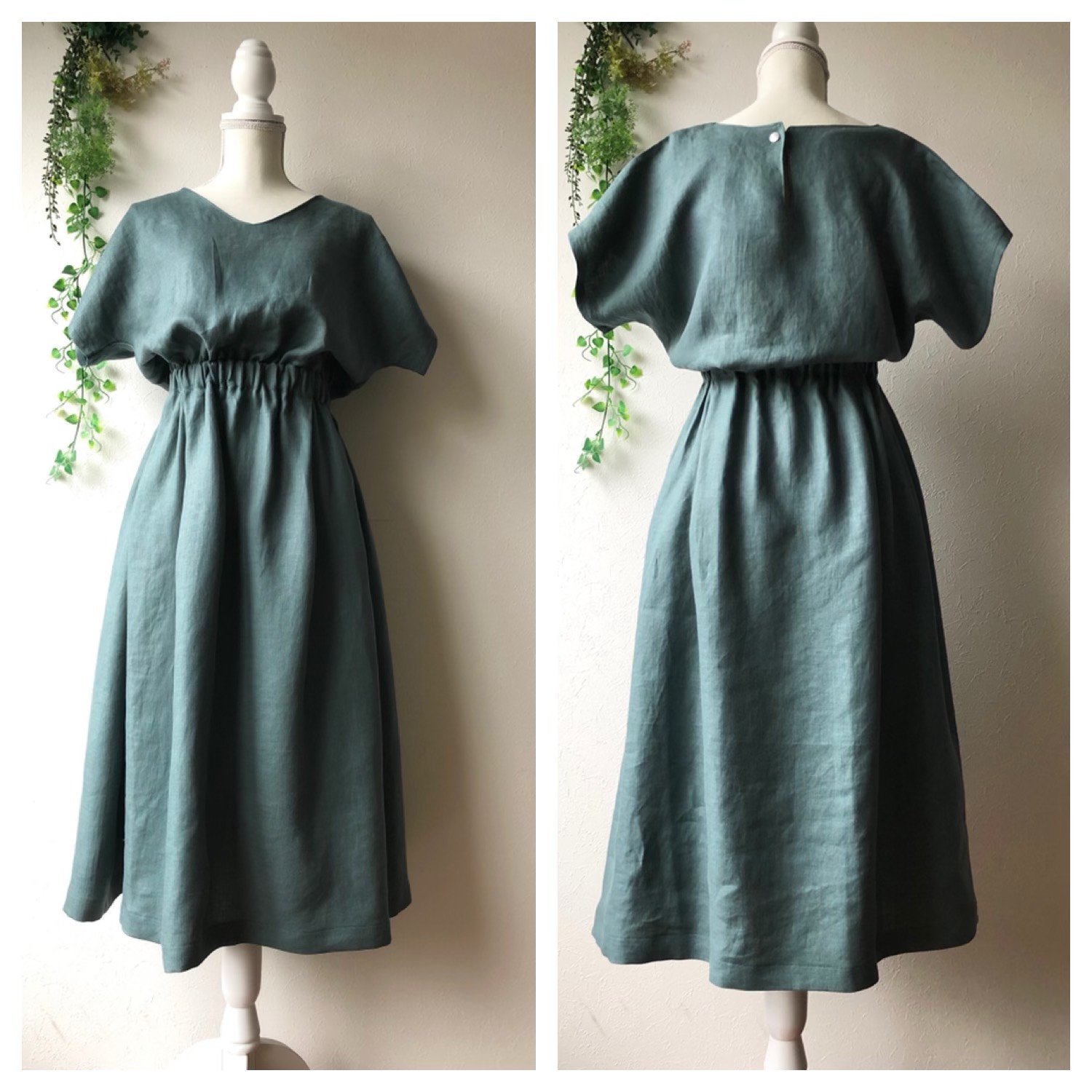 受注製作/フレンチリネンワンピース