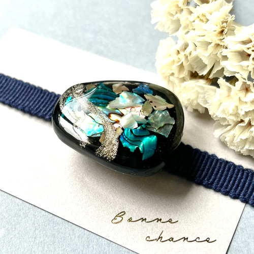 螺鈿細工風帯留め（グリーン） 帯留め GUMI 通販 13979438｜Creema