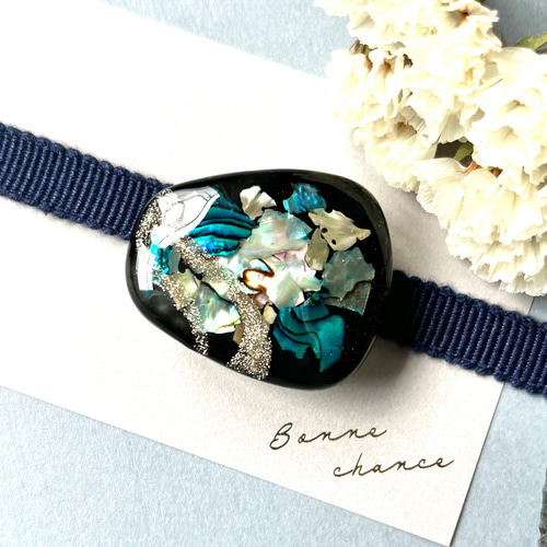 螺鈿細工風帯留め（グリーン） 帯留め GUMI 通販 13979438｜Creema