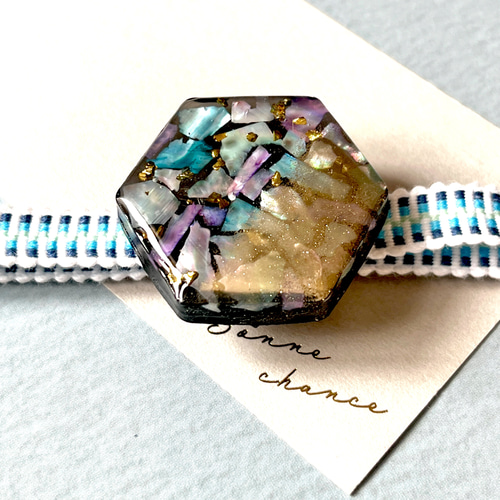 螺鈿細工風帯留め（ポップカラー） 帯留め GUMI 通販 13979442｜Creema