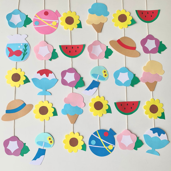 夏のガーランド その他インテリア雑貨 ちぃ坊のお絵描き帳 通販