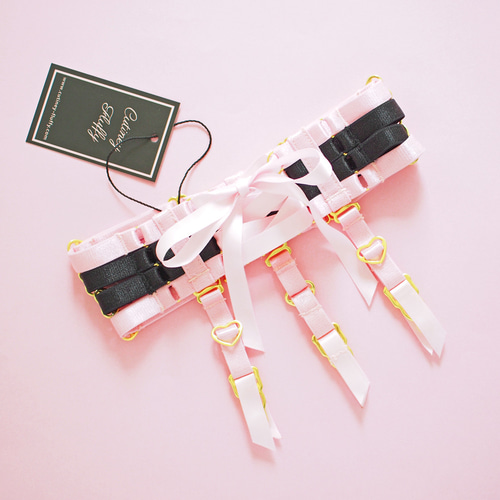 アンジェリックプリティ　ピンク ガーター付きパンツ レースリボン アンジェリックプリティ ピンク ガーター付きパンツ レース