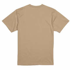 ハリネズミさんのTシャツ5.6ozライトベージュ 2枚目の画像