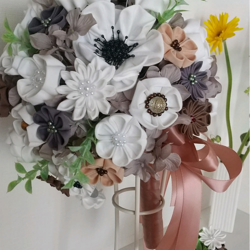 アネモネWhiteブーケ＆ブートニア ブーケ mitoya 通販 13979853