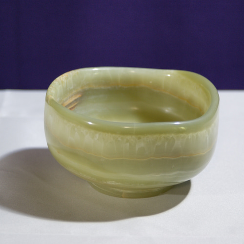 抹茶茶碗 『皐月』さつき 天然石オニックス 石の器 彫刻家による
