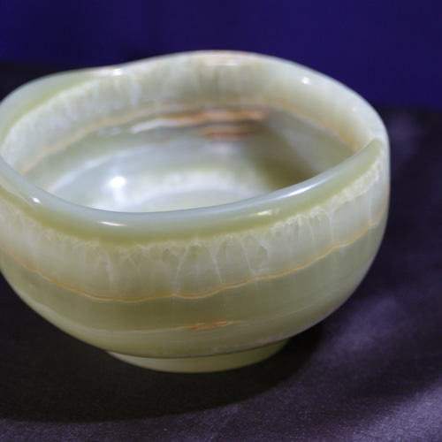 抹茶茶碗 『皐月』さつき 天然石オニックス 石の器 彫刻家による