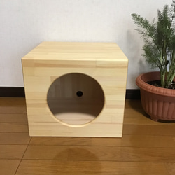 柿渋塗ネコのくつろぎボックス ハウス・小屋 ヒロ工房 通販 11142074