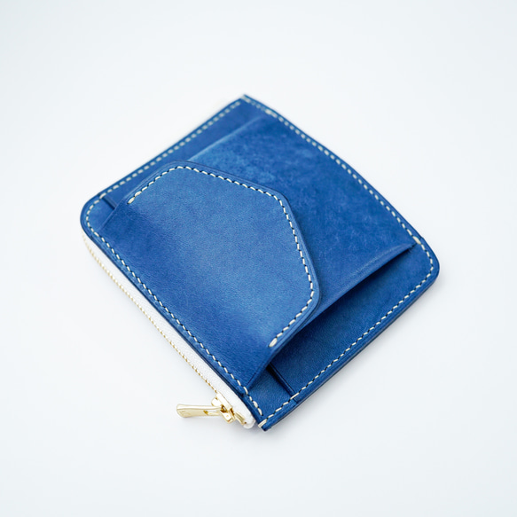 sottile mini wallet [ cobalt ] ミニ財布 コンパクトウォレット 3枚目の画像