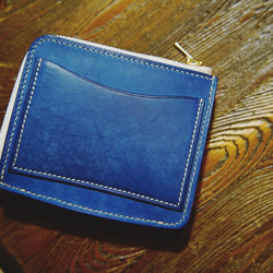 sottile mini wallet [ cobalt ] ミニ財布 コンパクトウォレット 13枚目の画像